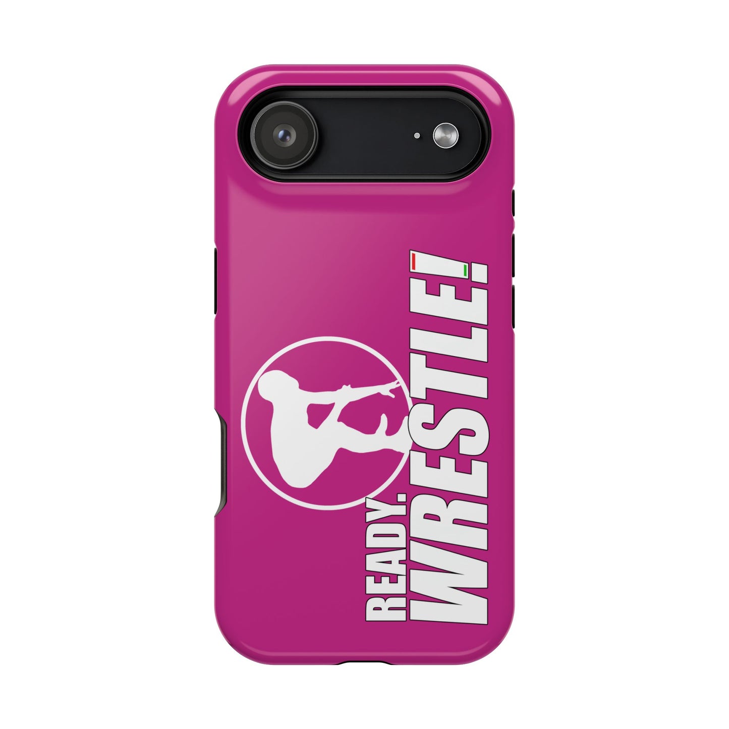 Ready. Wrestle! Pink iPhone Magnetic Impact-Resistant Case