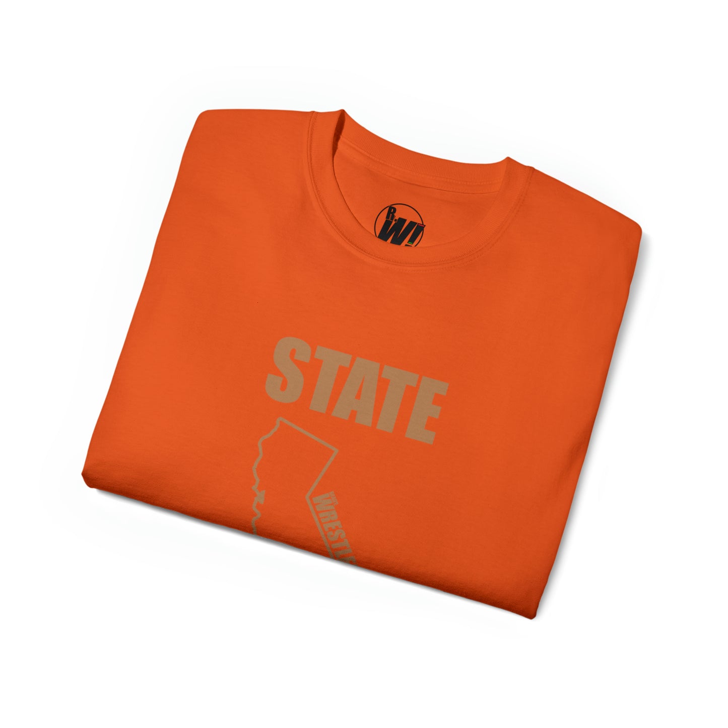 California State Bound, Unisex Ultra Cotton Tee, Brown Logo