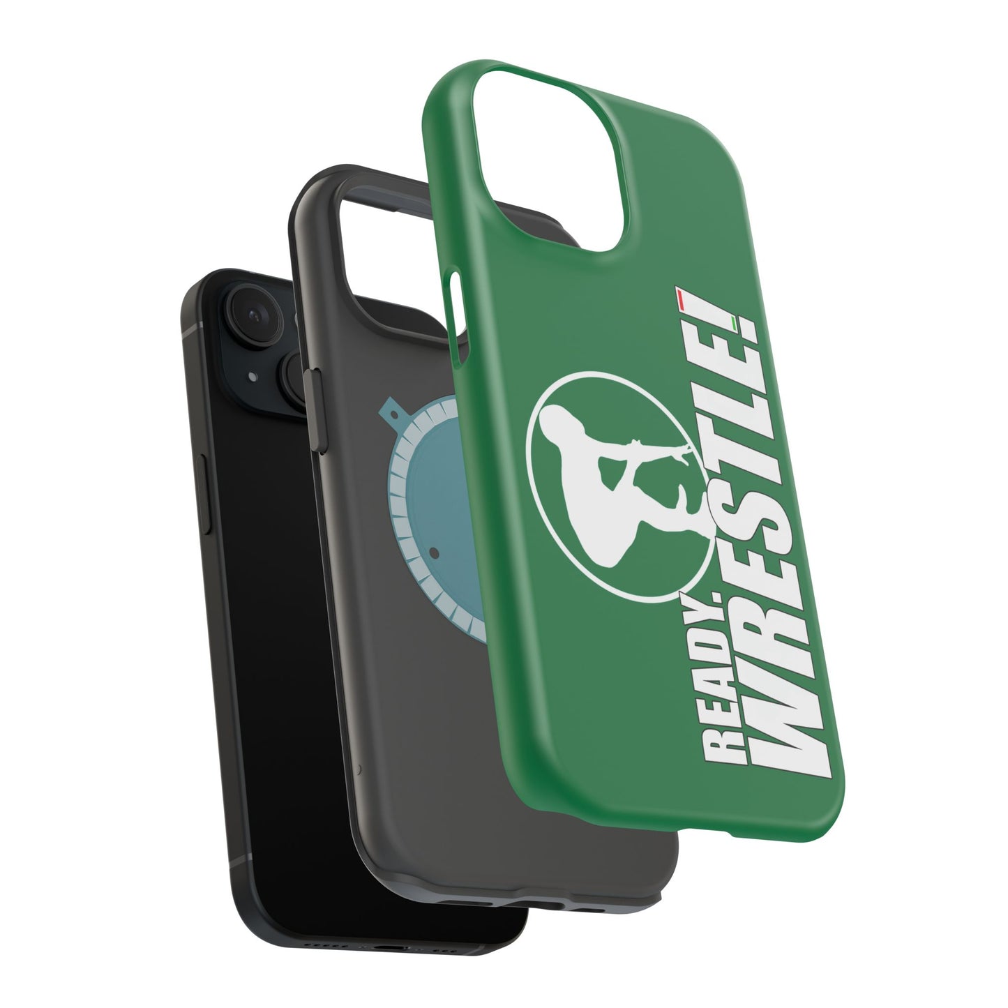 Ready. Wrestle! Green iPhone Magnetic Impact-Resistant Case