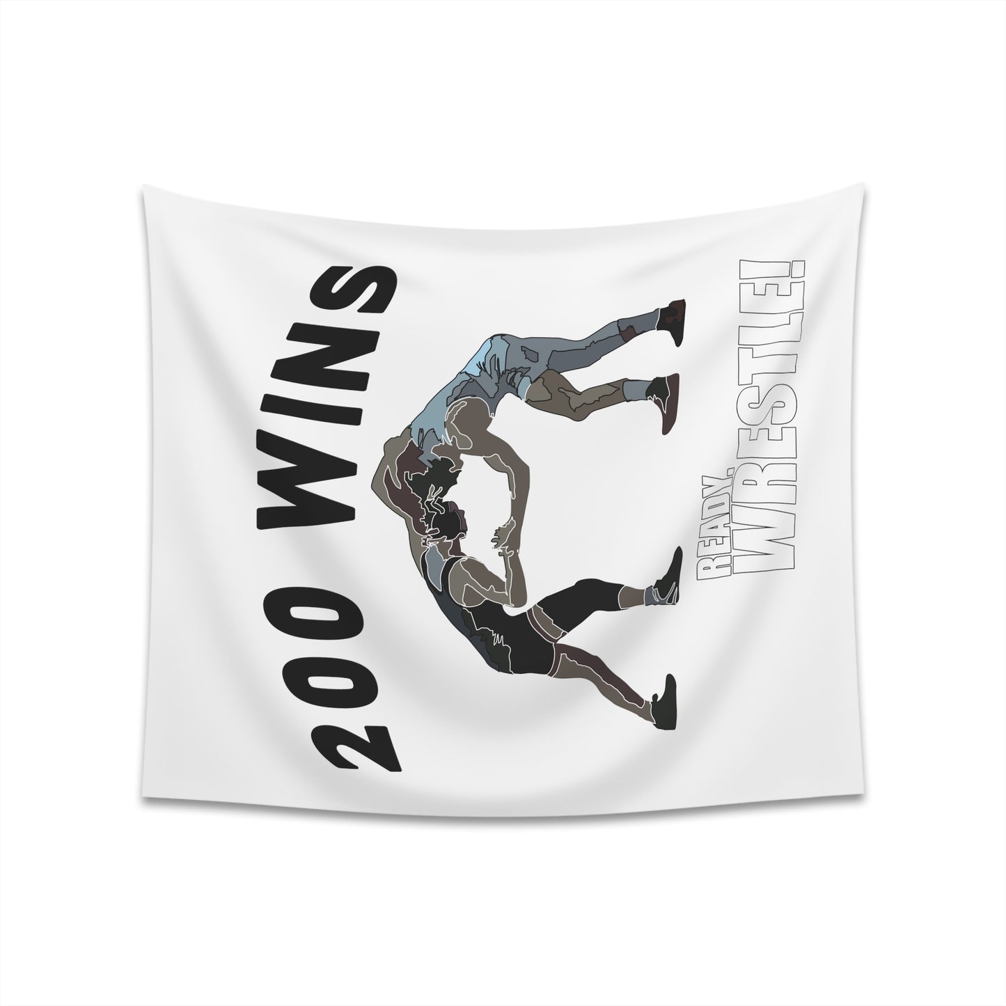 200 Wins! Printed Wall Tapestry