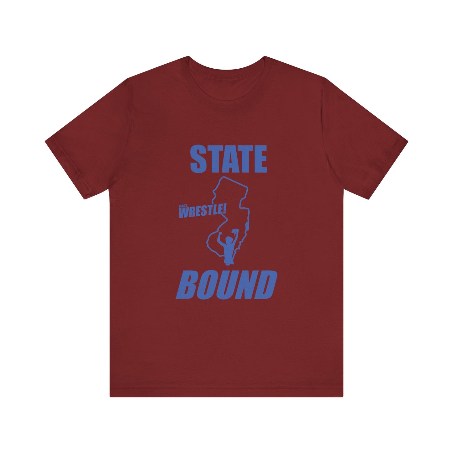 New Jersey State Bound, Blue print, Bella+Canvas 3001, Unisex Jersey Short Sleeve Tee