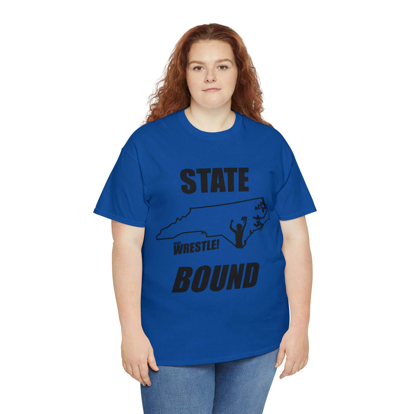 North Carolina State Bound, Black Logo, Unisex Heavy Cotton Tee