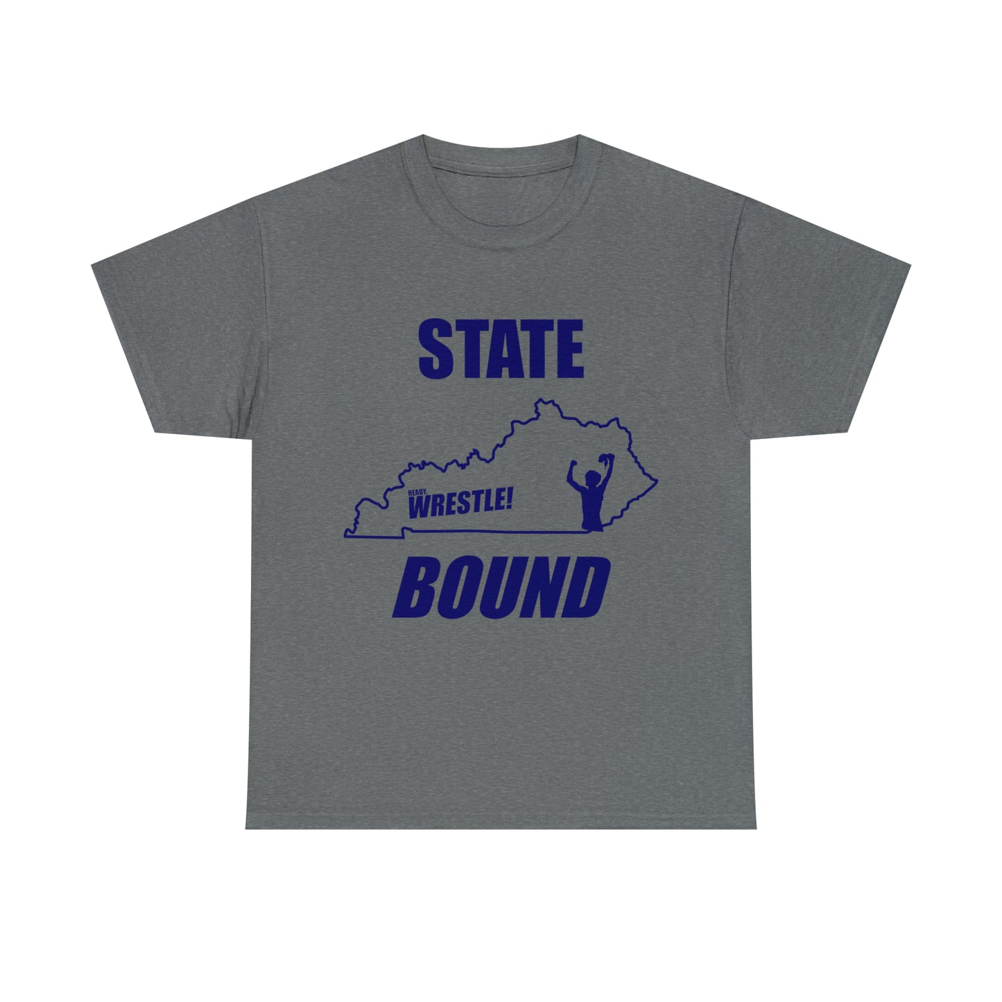 Kentucky State Bound, Royal Blue Logo, Unisex Heavy Cotton Tee