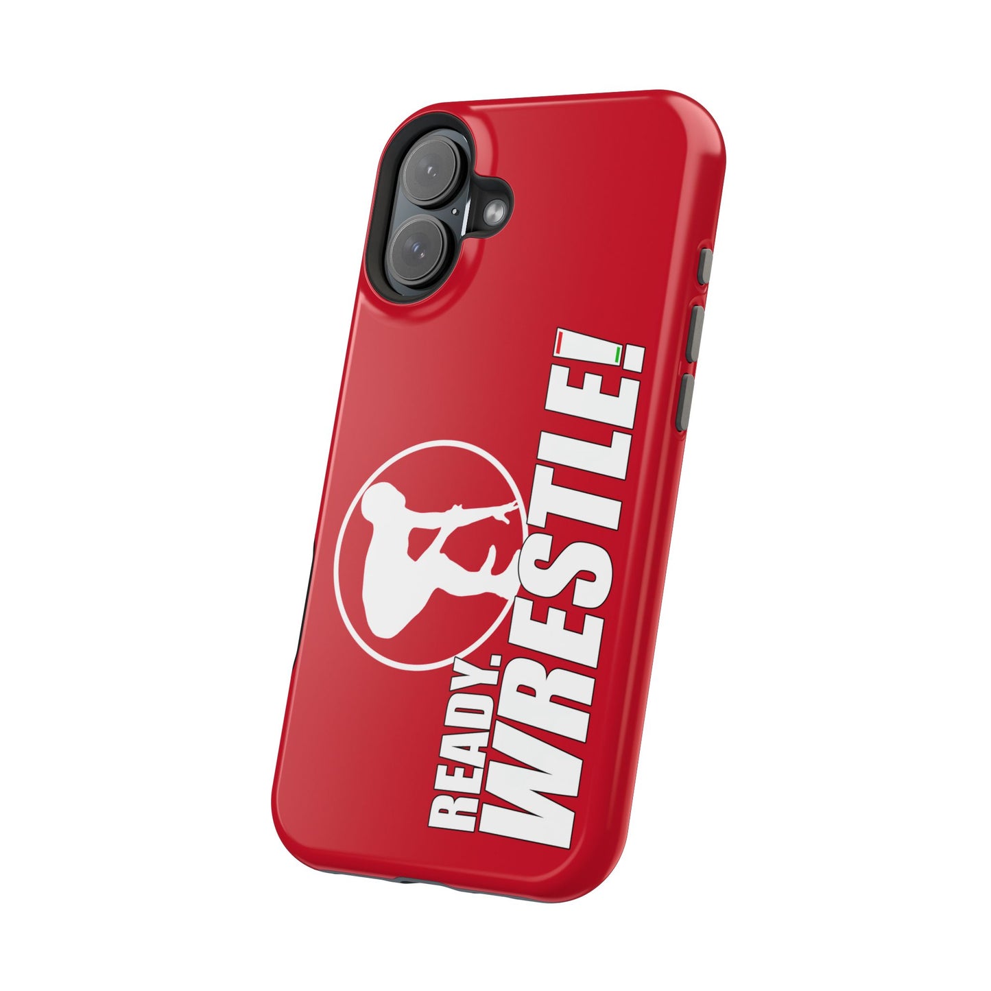 Ready. Wrestle! Red iPhone Magnetic Impact-Resistant Case