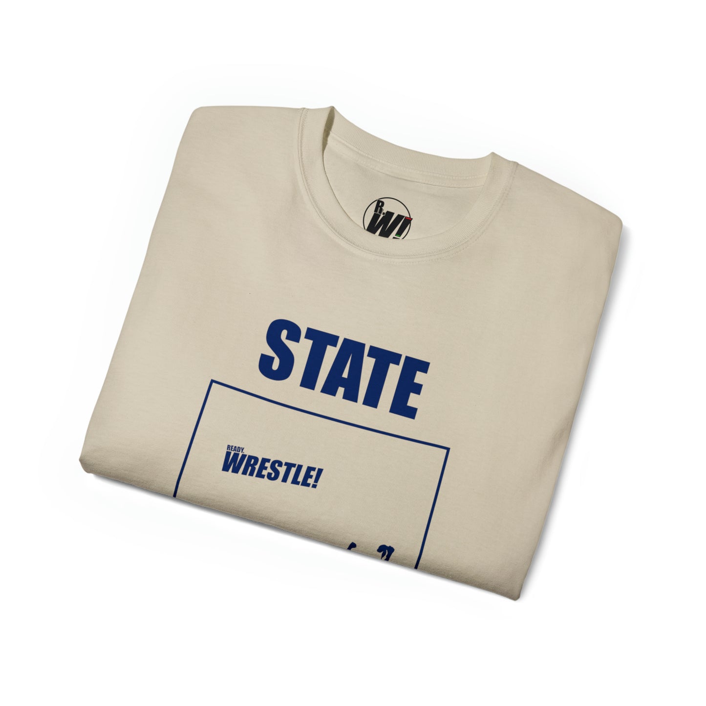 Coloroado State Bound, Unisex Ultra Cotton Tee, Blue Logo