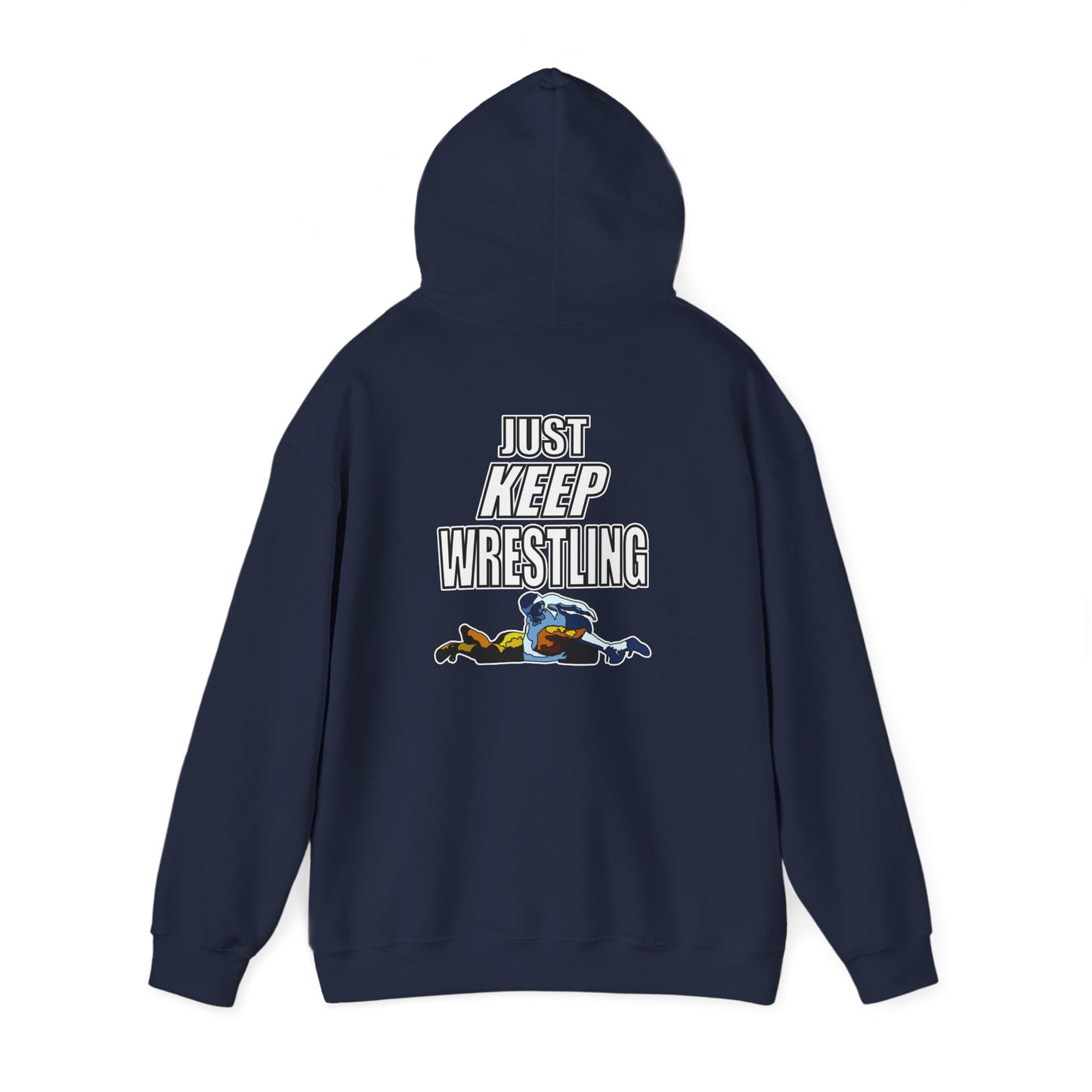 Just Keep Wrestling Hoodie: Ready to Wrestle Sweatshirt, Sportswear for Wrestlers, Gift for Coaches, Competitive Sports Apparel, Gym & Training Gear