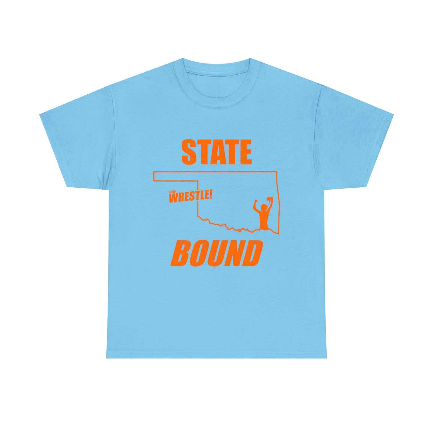 Oklahoma State Bound, Orange Logo, Unisex Heavy Cotton Tee