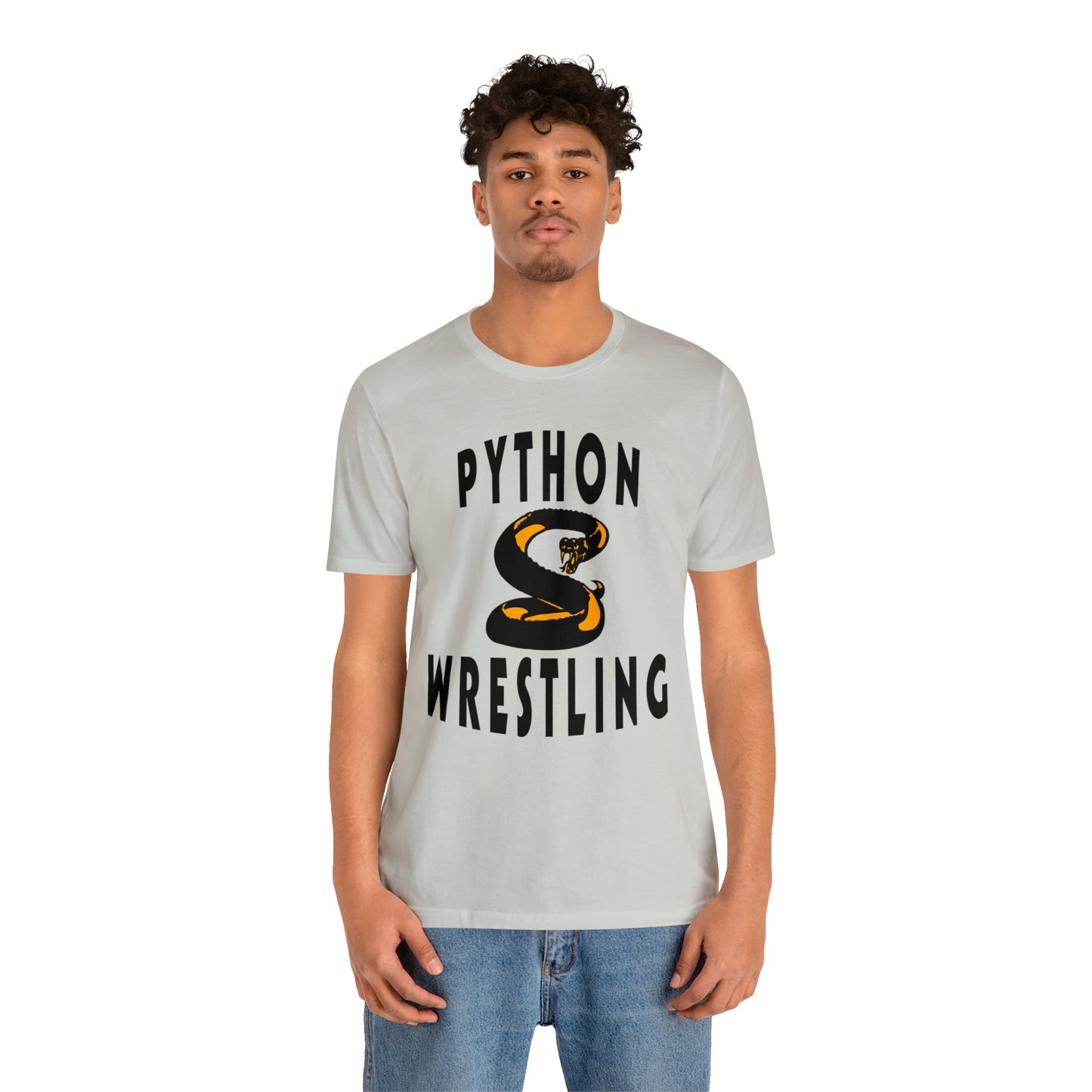 NEK Python Wrestling, Black Logo, Unisex Jersey Short Sleeve Tee