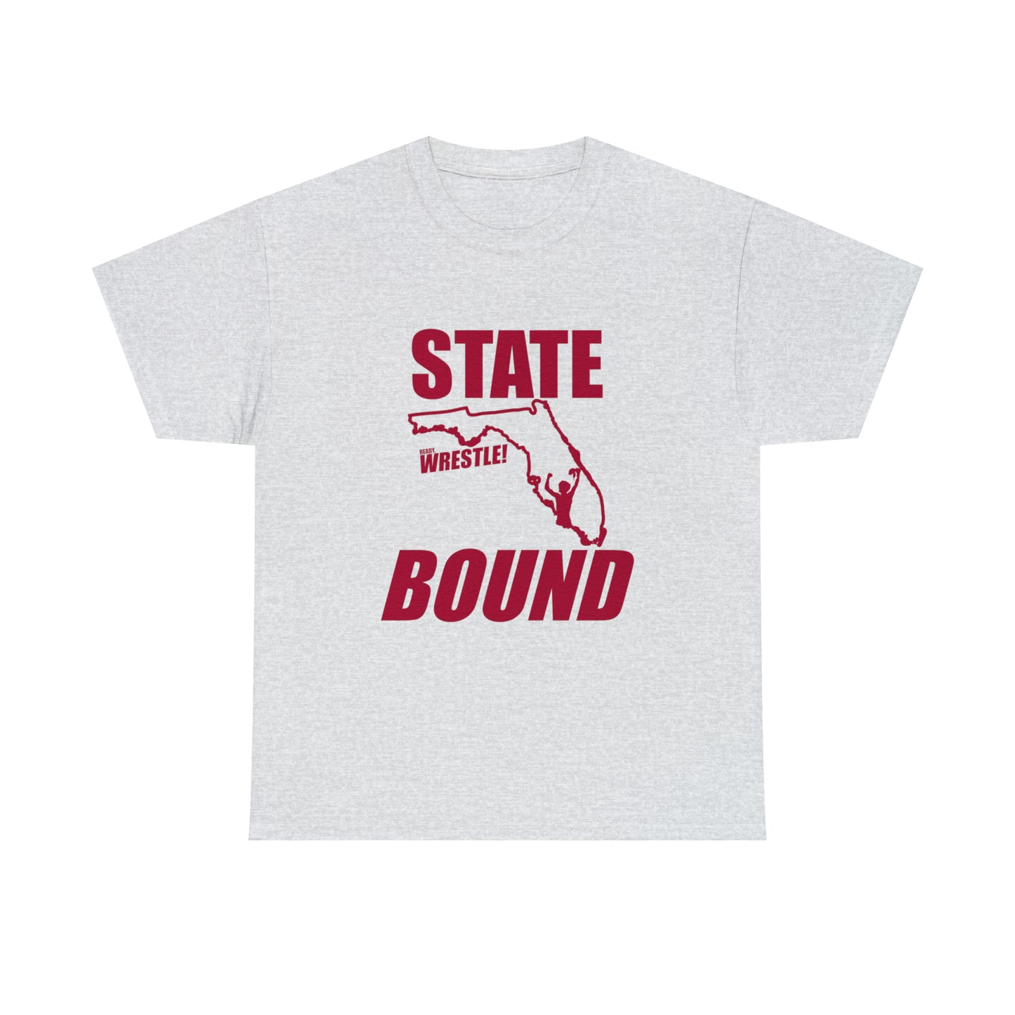 Florida State Bound, Red Logo, Unisex Heavy Cotton Tee