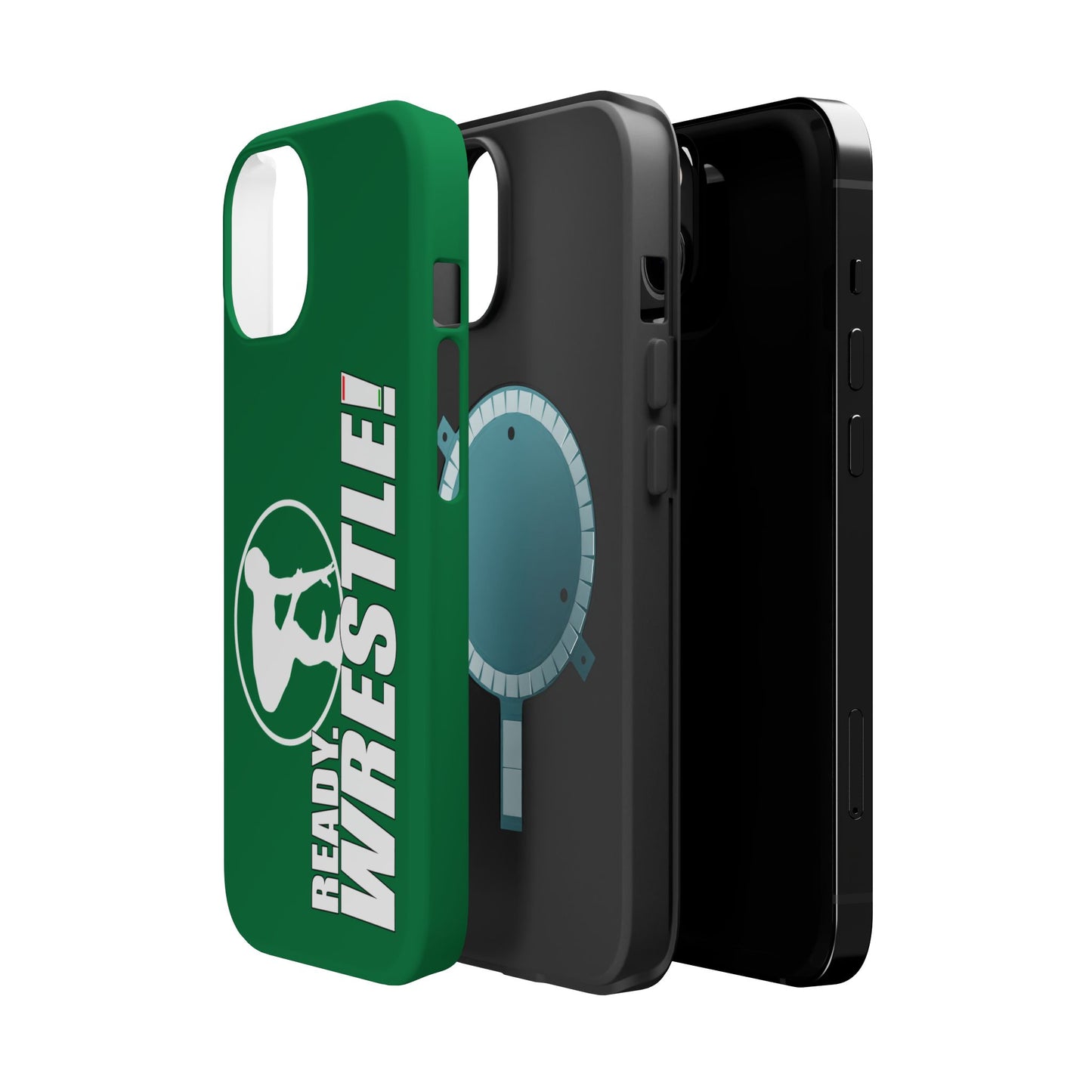 Ready. Wrestle! Green iPhone Magnetic Impact-Resistant Case