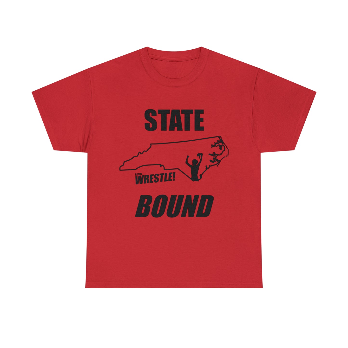 North Carolina State Bound, Black Logo, Unisex Heavy Cotton Tee