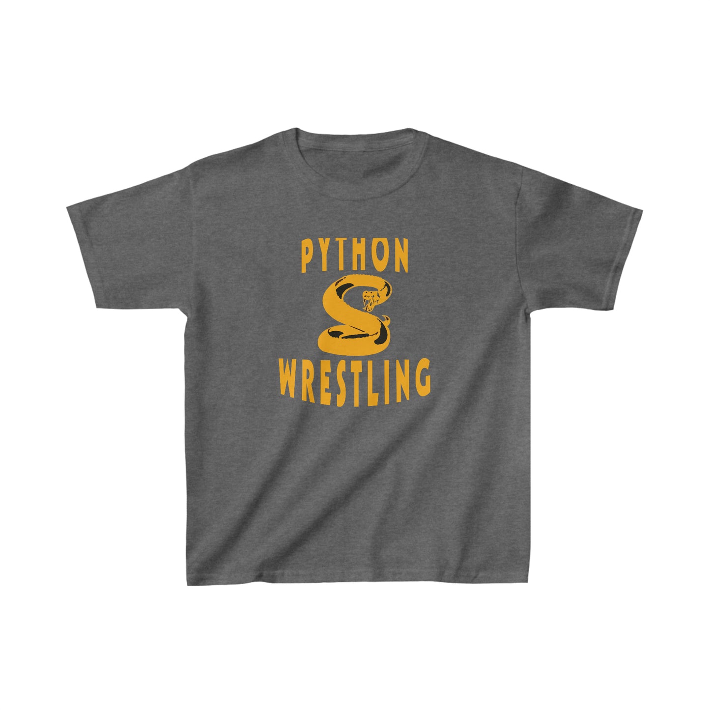 NEK Python Wrestling Kids, Gold Logo, Unisex Jersey Short Sleeve Tee