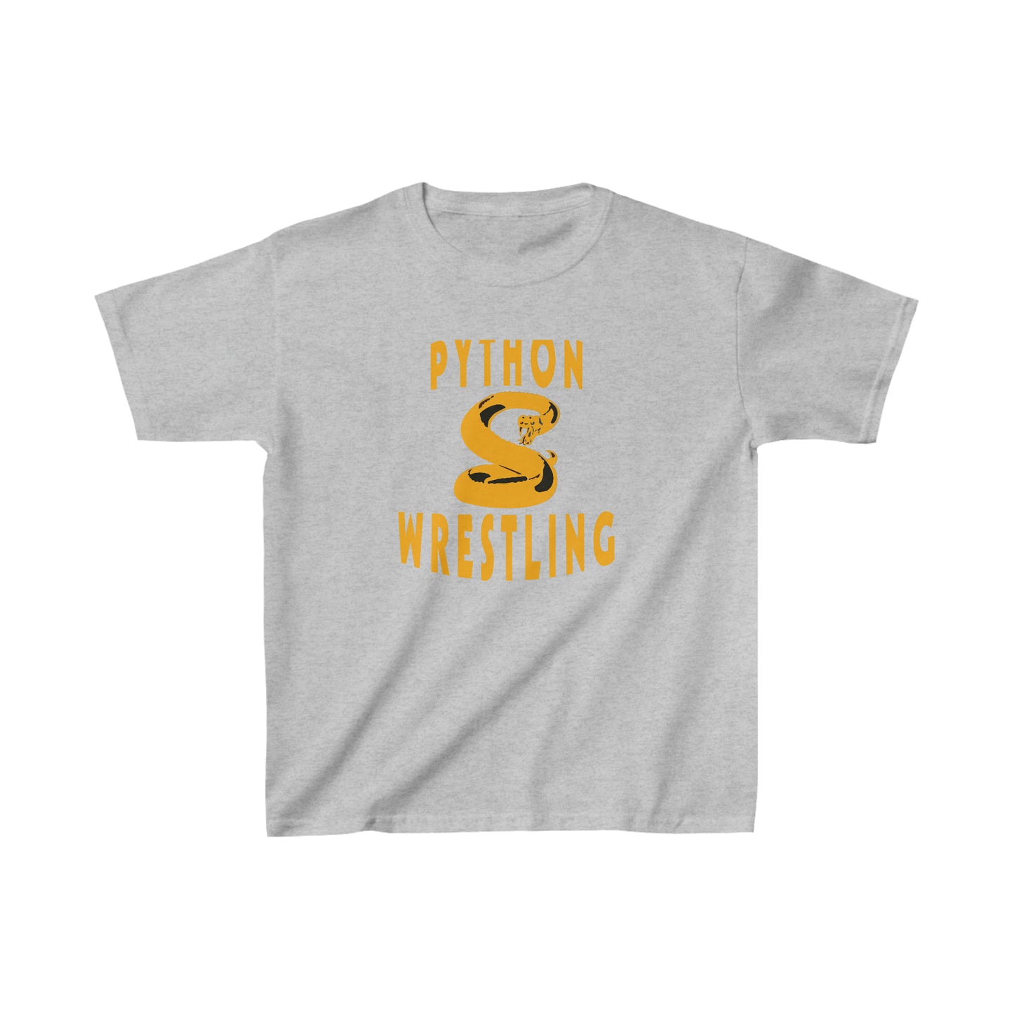 NEK Python Wrestling Kids, Gold Logo, Unisex Jersey Short Sleeve Tee