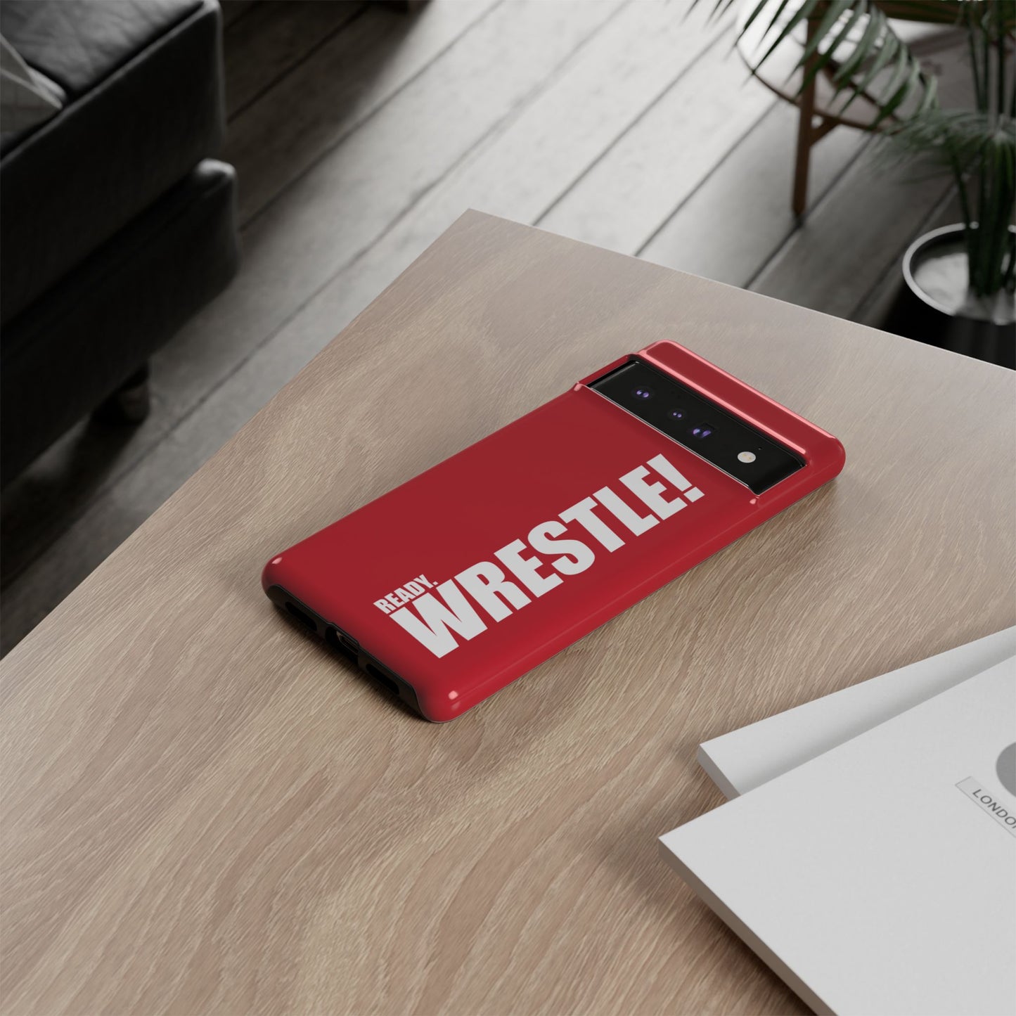 Ready. Wrestle Red Logo Tee