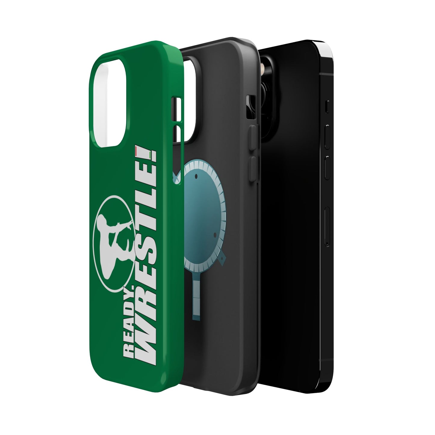 Ready. Wrestle! Green iPhone Magnetic Impact-Resistant Case