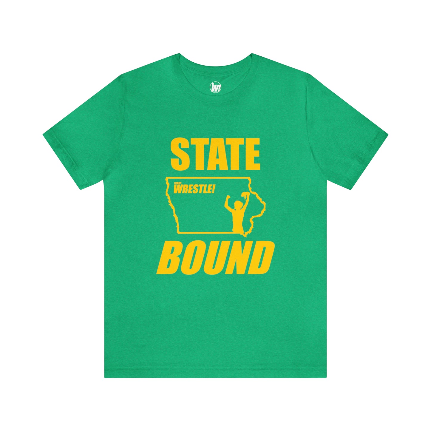 Iowa State Bound, Unisex Jersey Short Sleeve Tee, Gold Logo