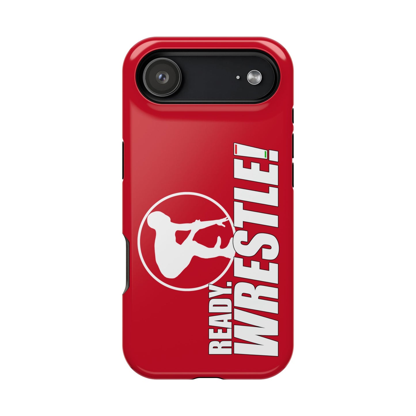 Ready. Wrestle! Red iPhone Magnetic Impact-Resistant Case