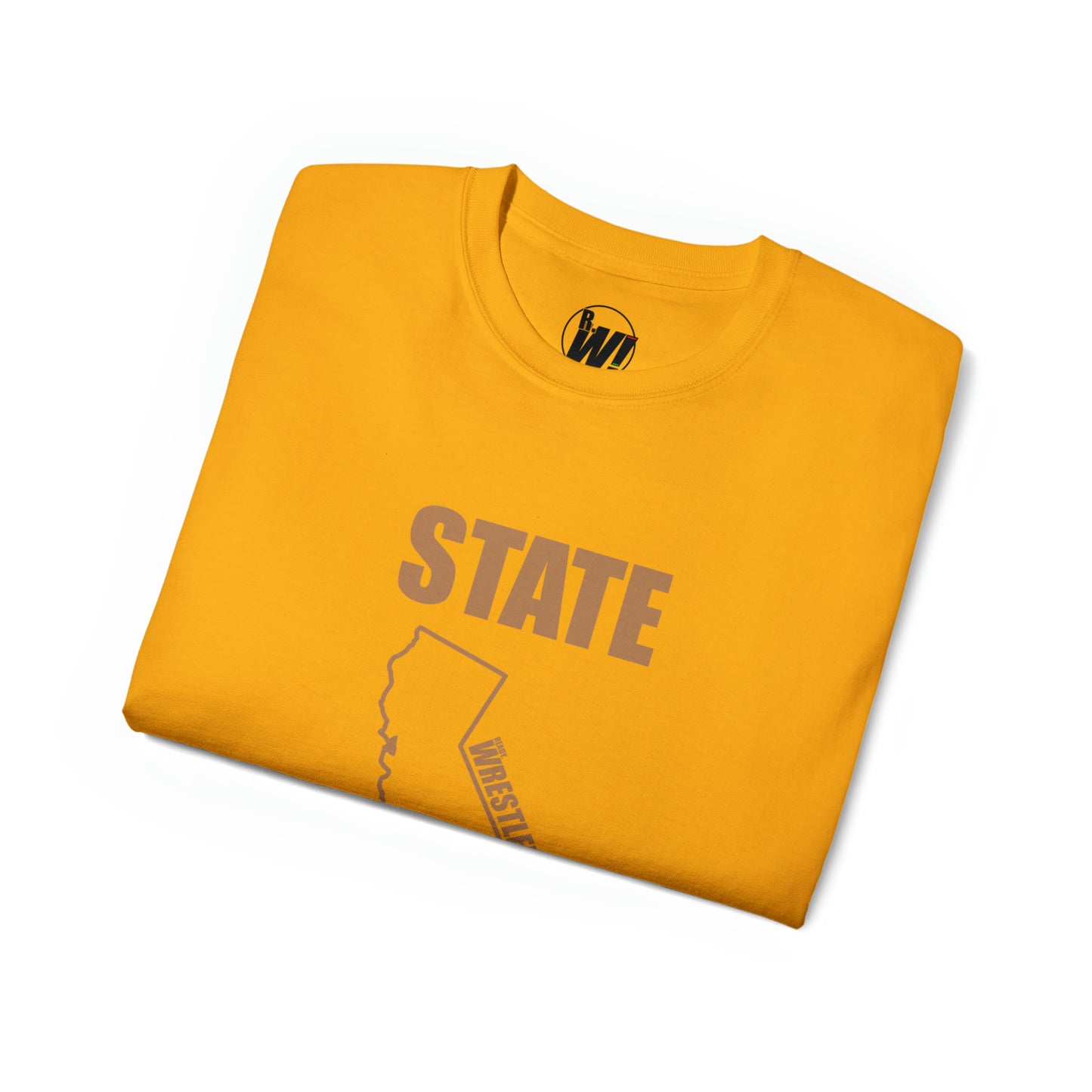 California State Bound, Unisex Ultra Cotton Tee, Brown Logo