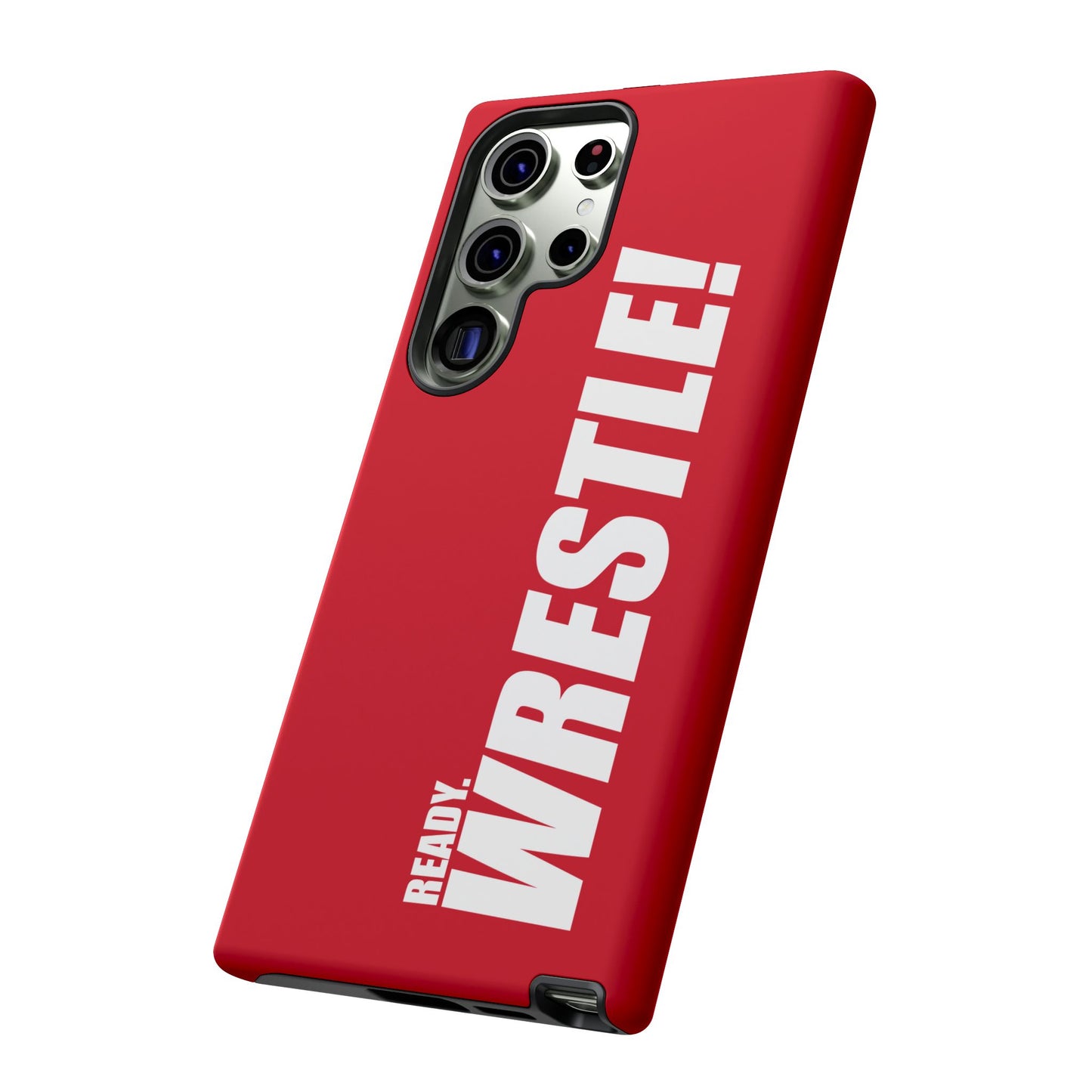 Ready. Wrestle Red Logo Tee