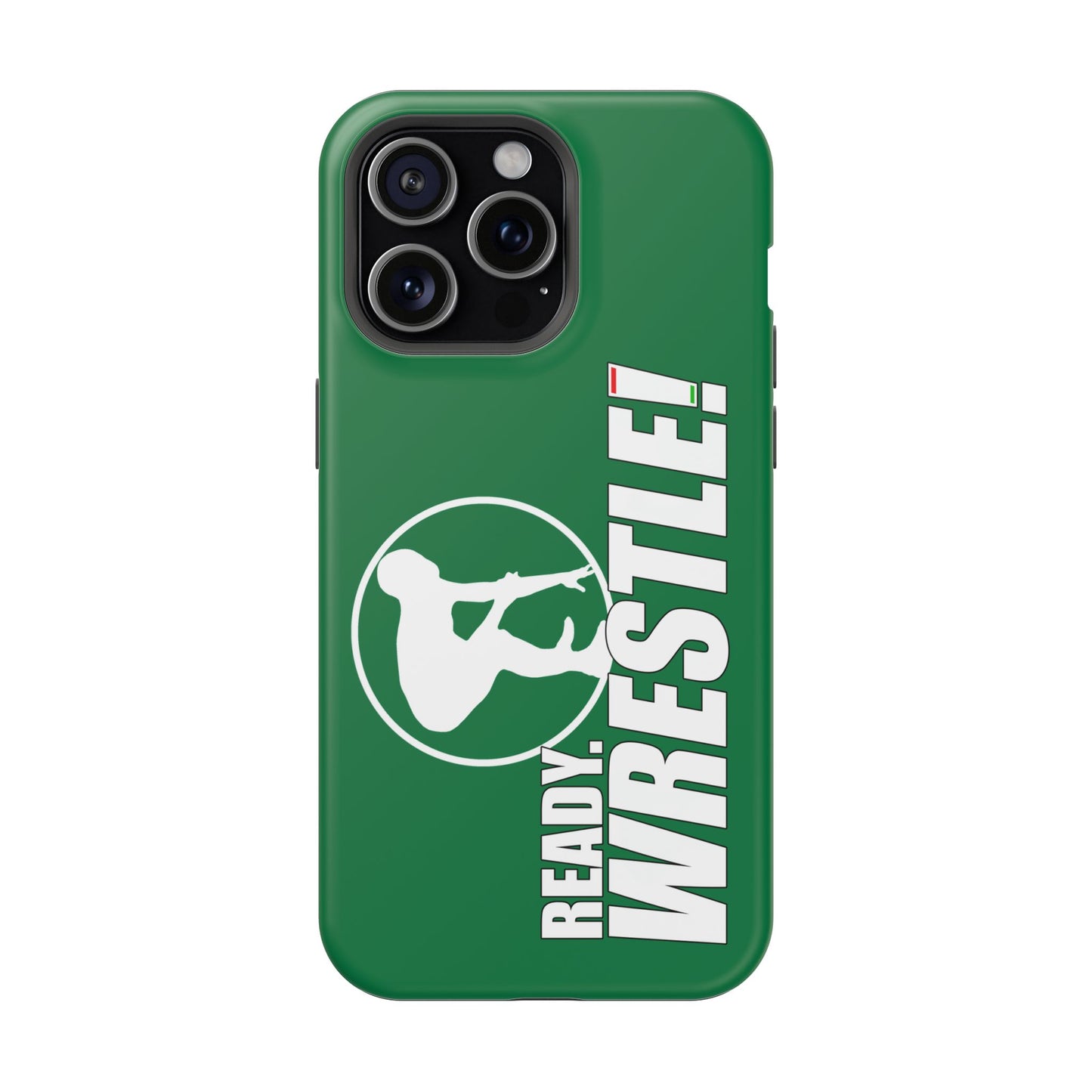 Ready. Wrestle! Green iPhone Magnetic Impact-Resistant Case
