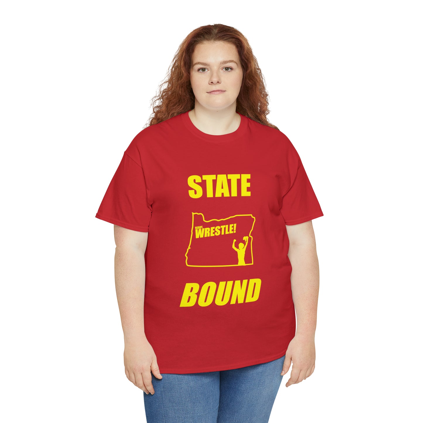 Oregon State Bound, Gold Logo, Unisex Heavy Cotton Tee