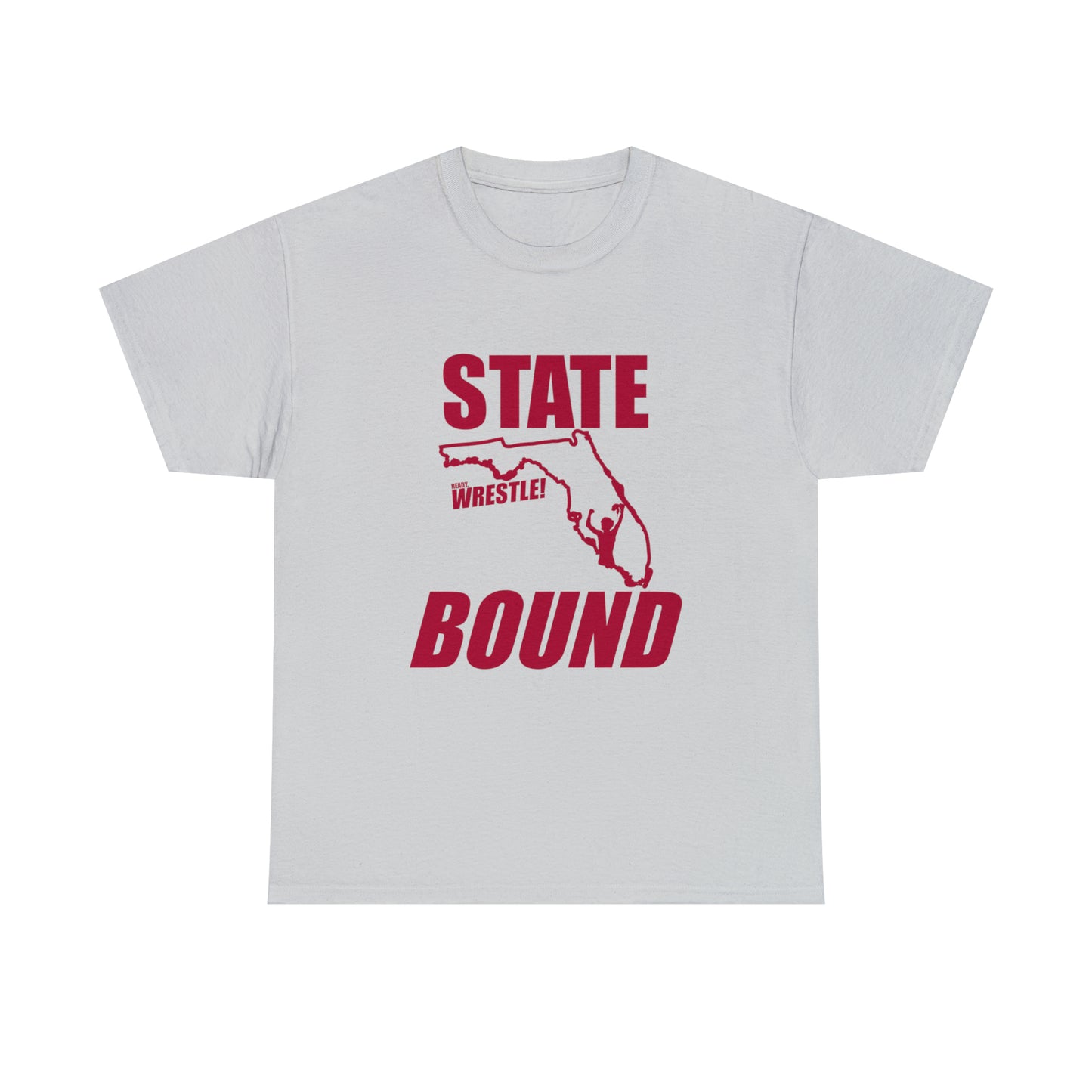 Florida State Bound, Red Logo, Unisex Heavy Cotton Tee