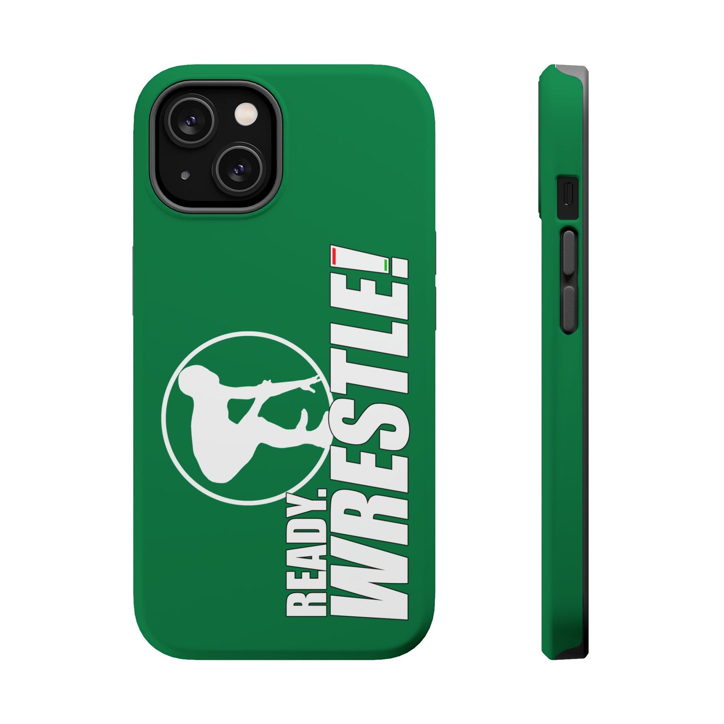 Ready. Wrestle! Green iPhone Magnetic Impact-Resistant Case