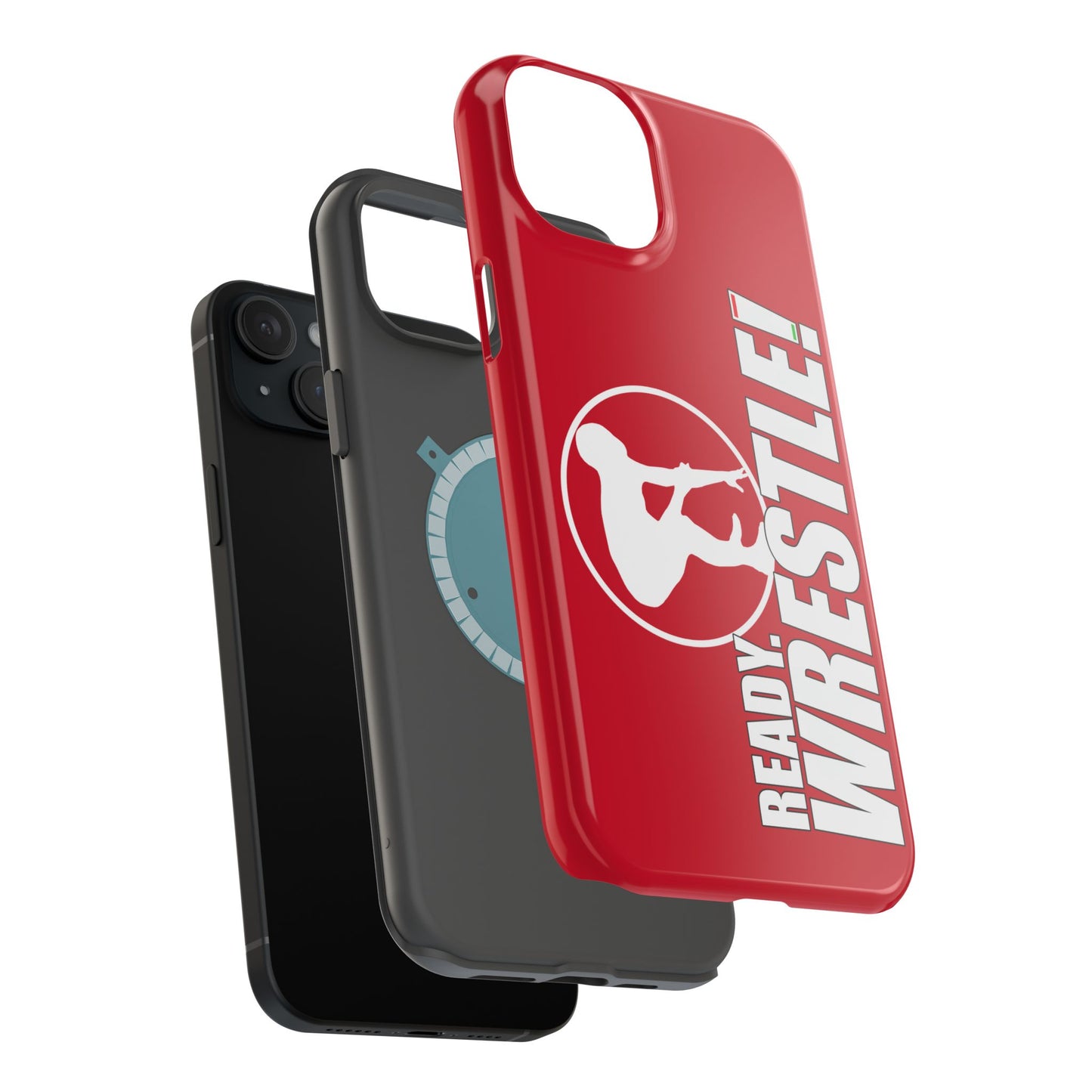 Ready. Wrestle! Red iPhone Magnetic Impact-Resistant Case