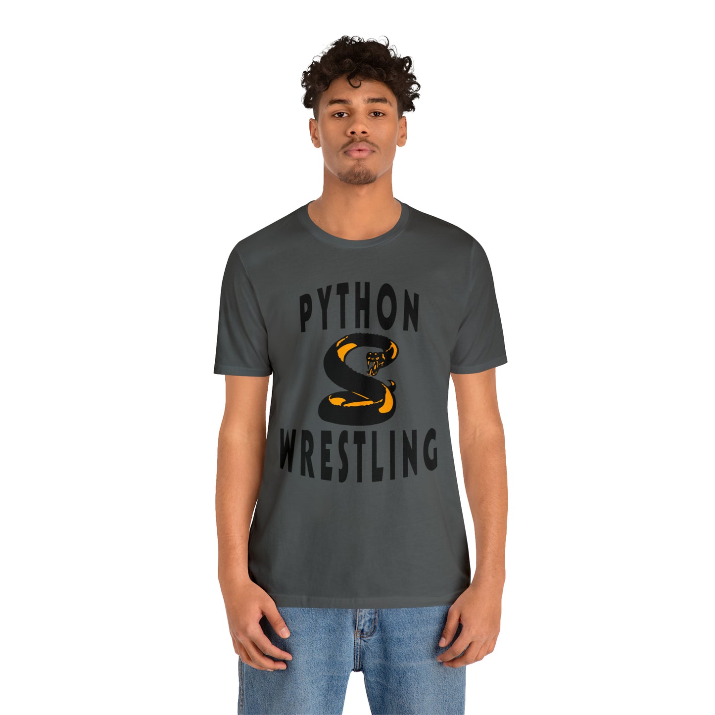 NEK Python Wrestling, Black Logo, Unisex Jersey Short Sleeve Tee