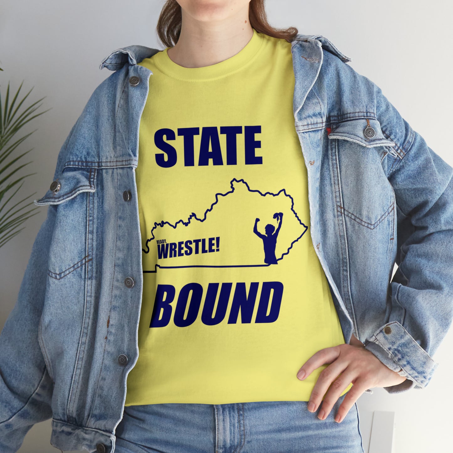 Kentucky State Bound, Royal Blue Logo, Unisex Heavy Cotton Tee