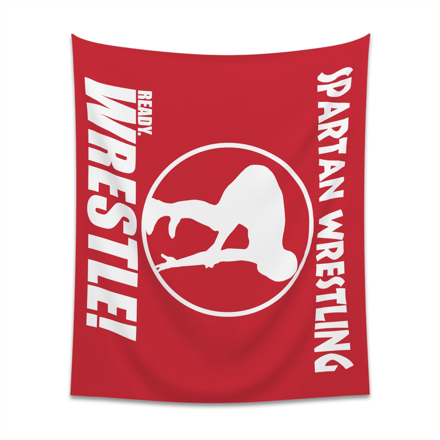 Spartan Wrestling Printed Wall Tapestry