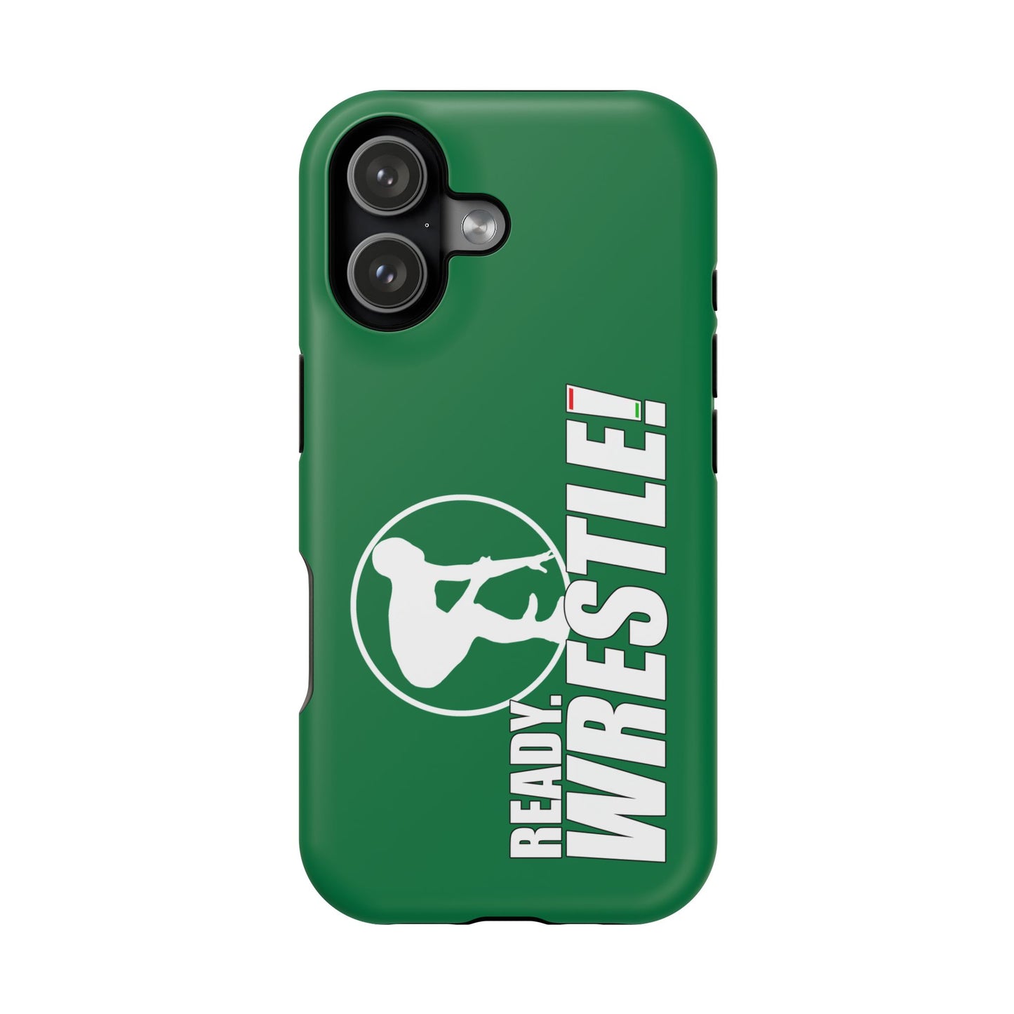 Ready. Wrestle! Green iPhone Magnetic Impact-Resistant Case