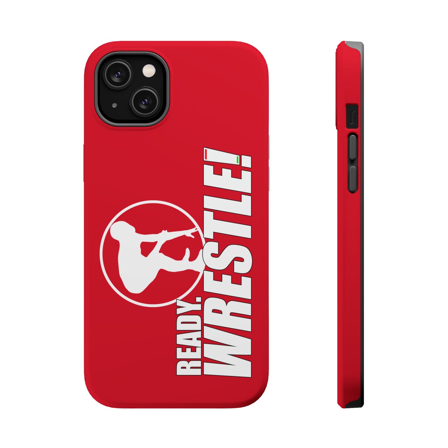 Ready. Wrestle! Red iPhone Magnetic Impact-Resistant Case