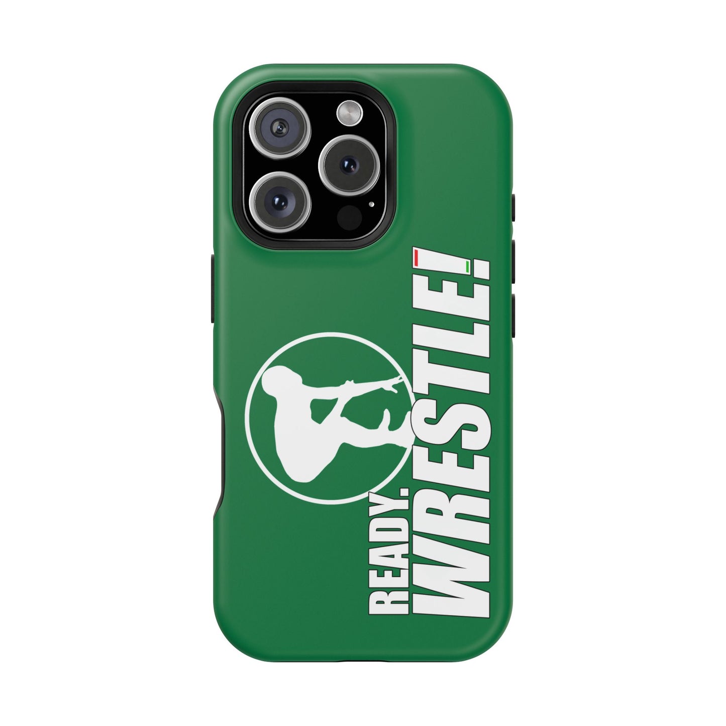 Ready. Wrestle! Green iPhone Magnetic Impact-Resistant Case