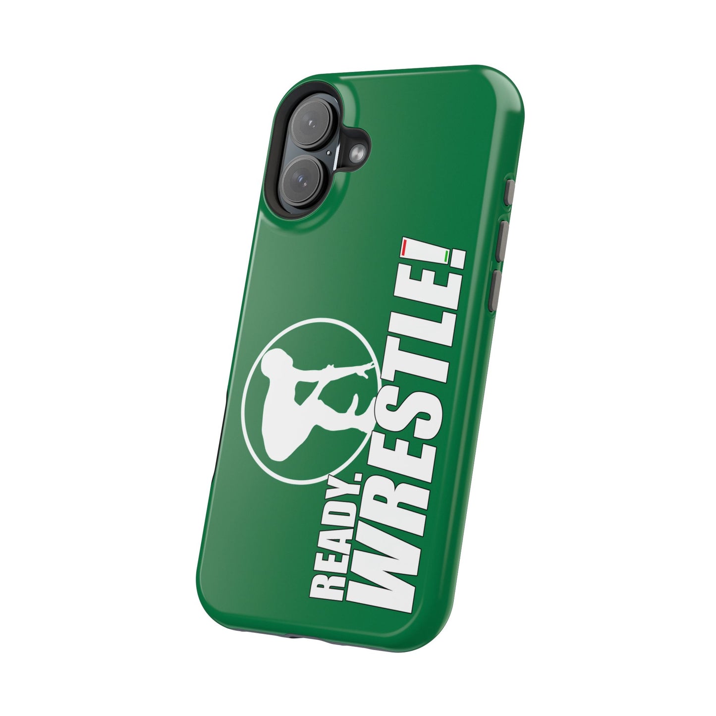 Ready. Wrestle! Green iPhone Magnetic Impact-Resistant Case