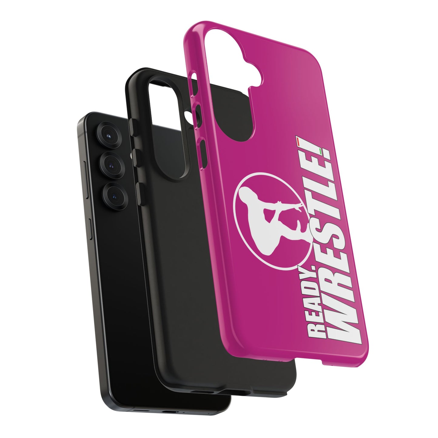 Ready. Wrestle! Pink Galaxy Tough Phone Case