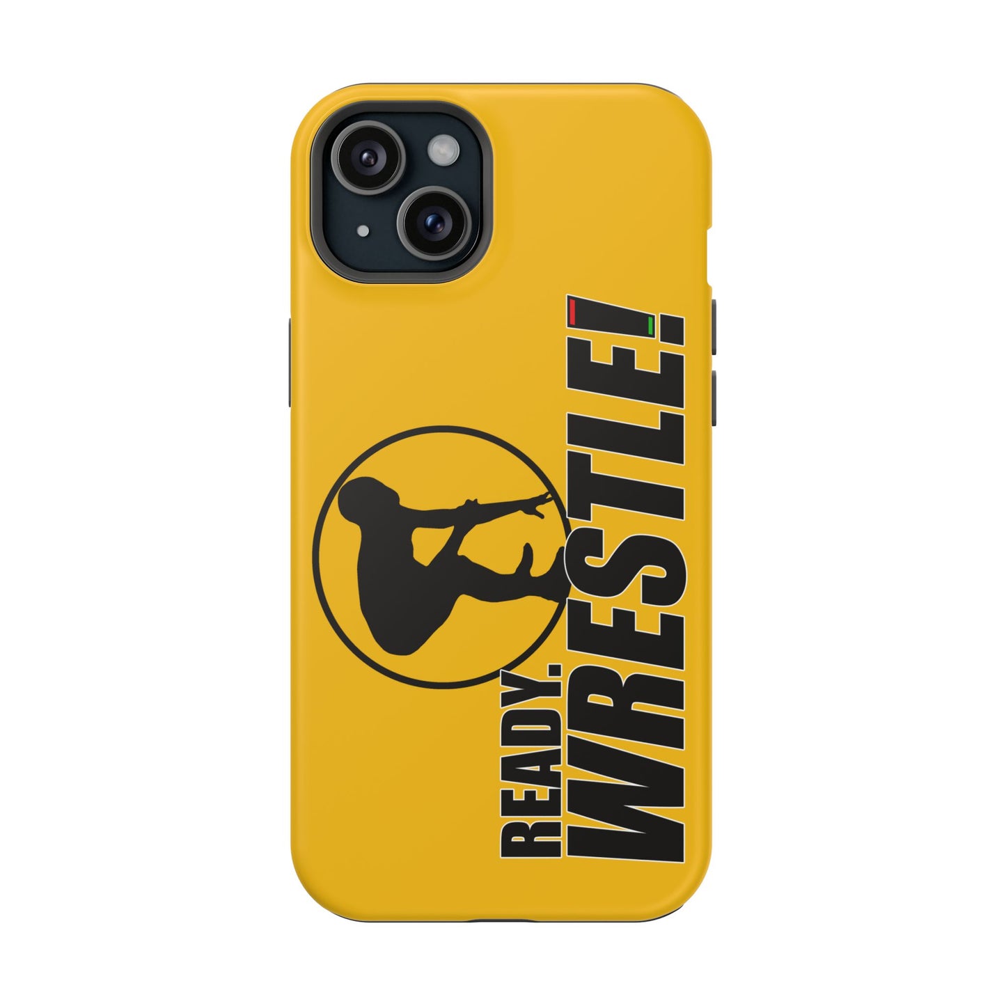 Ready. Wrestle! Yellow iPhone Magnetic Impact-Resistant Case