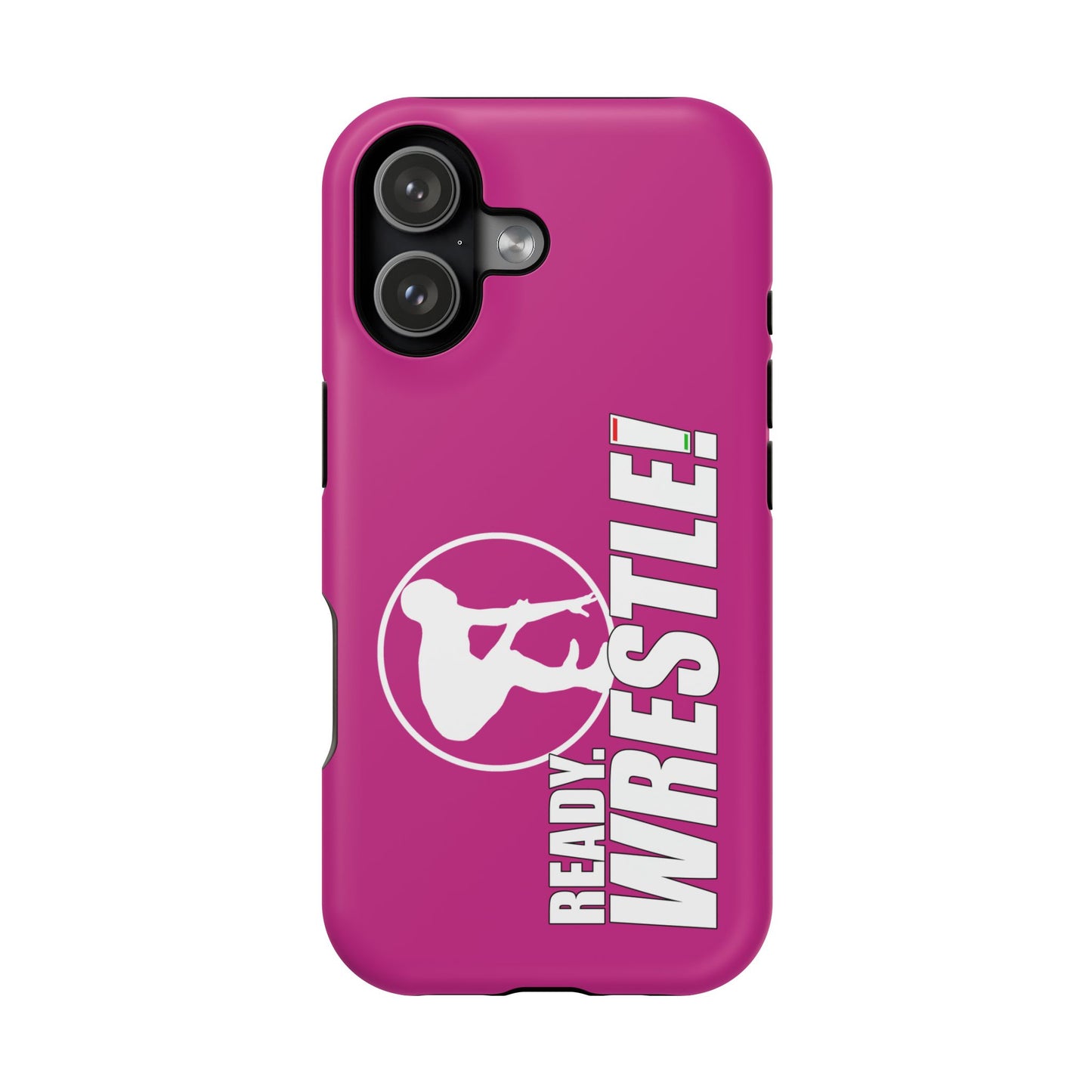 Ready. Wrestle! Pink iPhone Magnetic Impact-Resistant Case