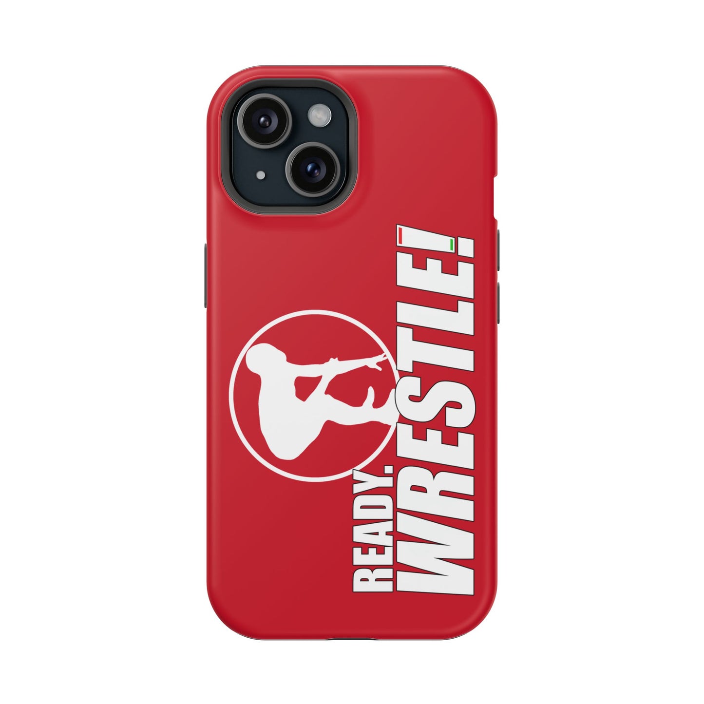 Ready. Wrestle! Red iPhone Magnetic Impact-Resistant Case