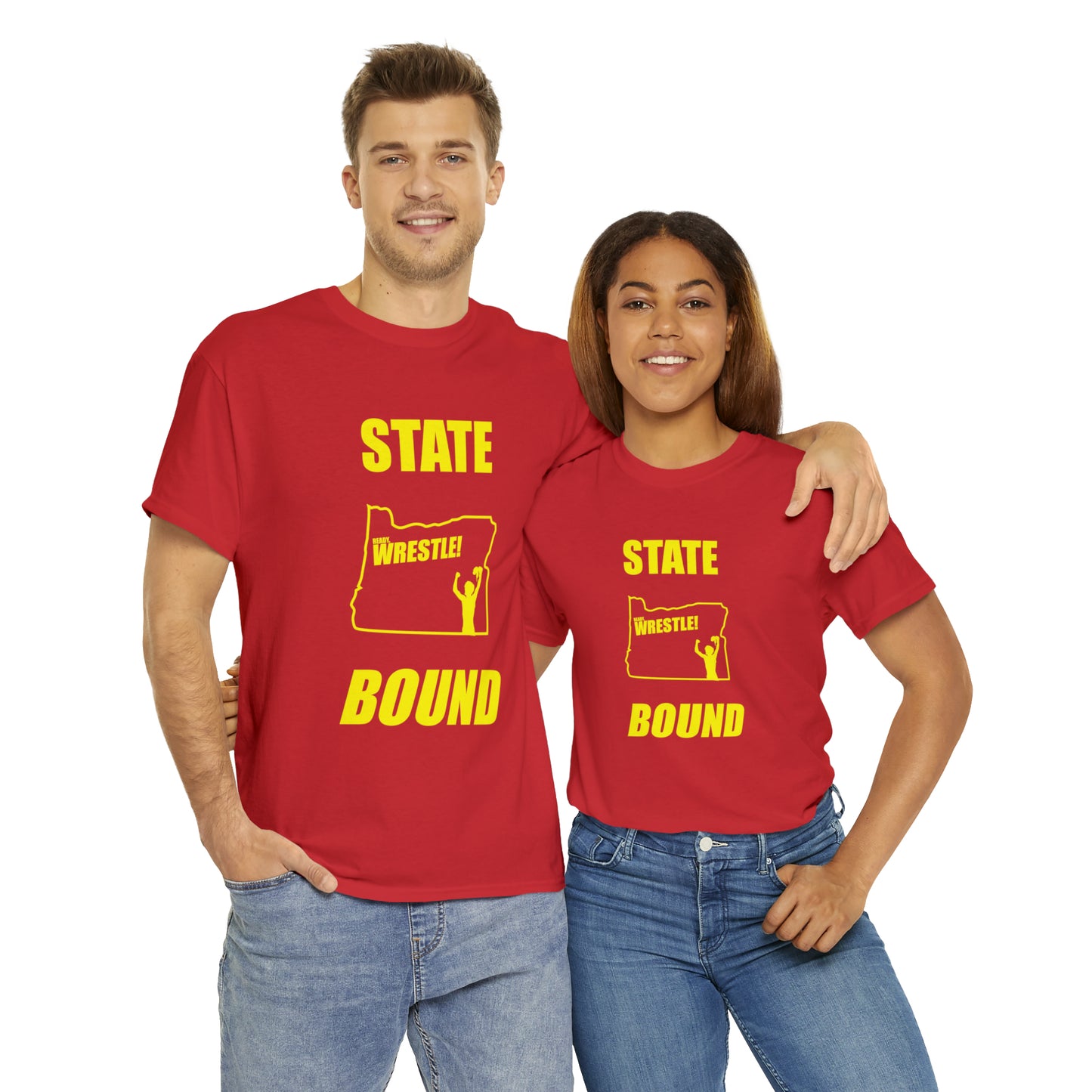 Oregon State Bound, Gold Logo, Unisex Heavy Cotton Tee