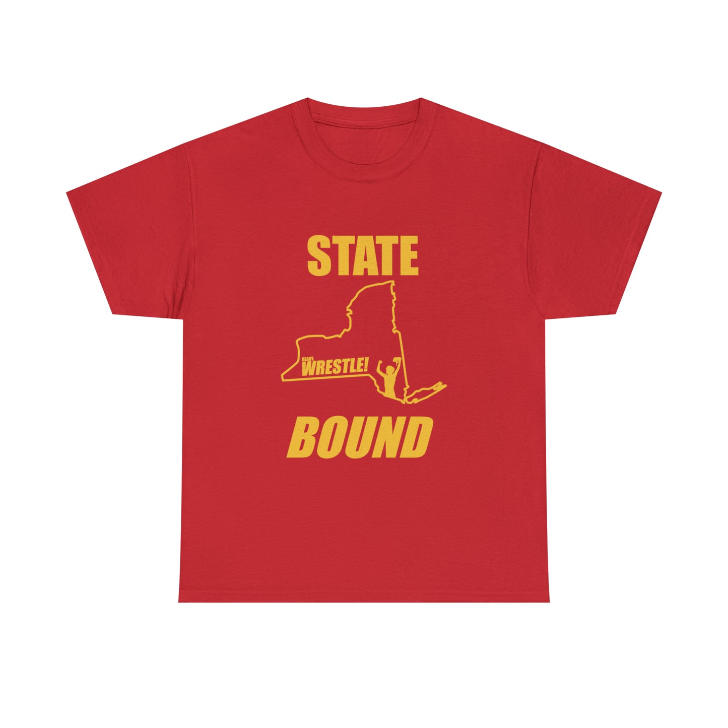 New York State Bound, Gold Logo, Unisex Heavy Cotton Tee