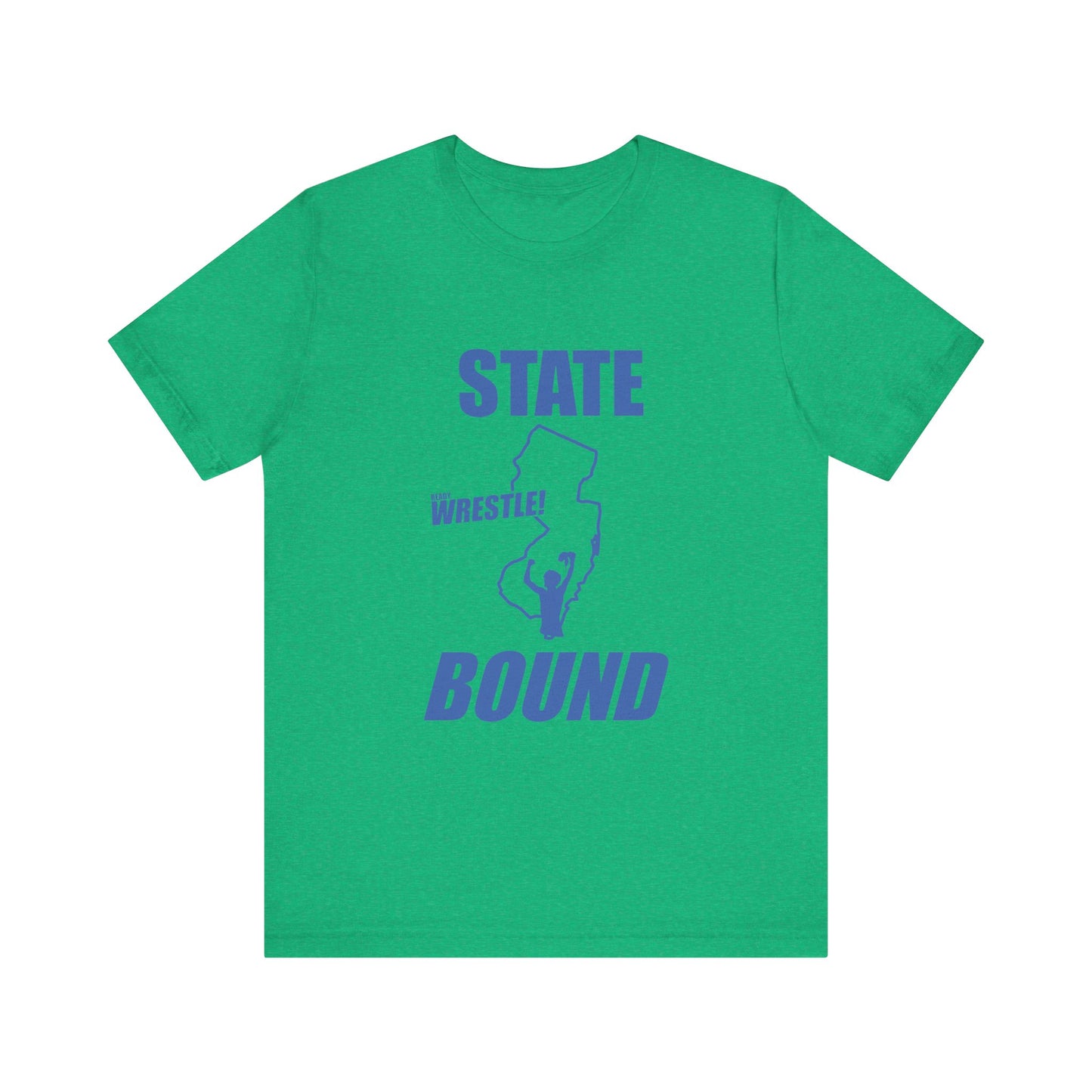 New Jersey State Bound, Blue print, Bella+Canvas 3001, Unisex Jersey Short Sleeve Tee