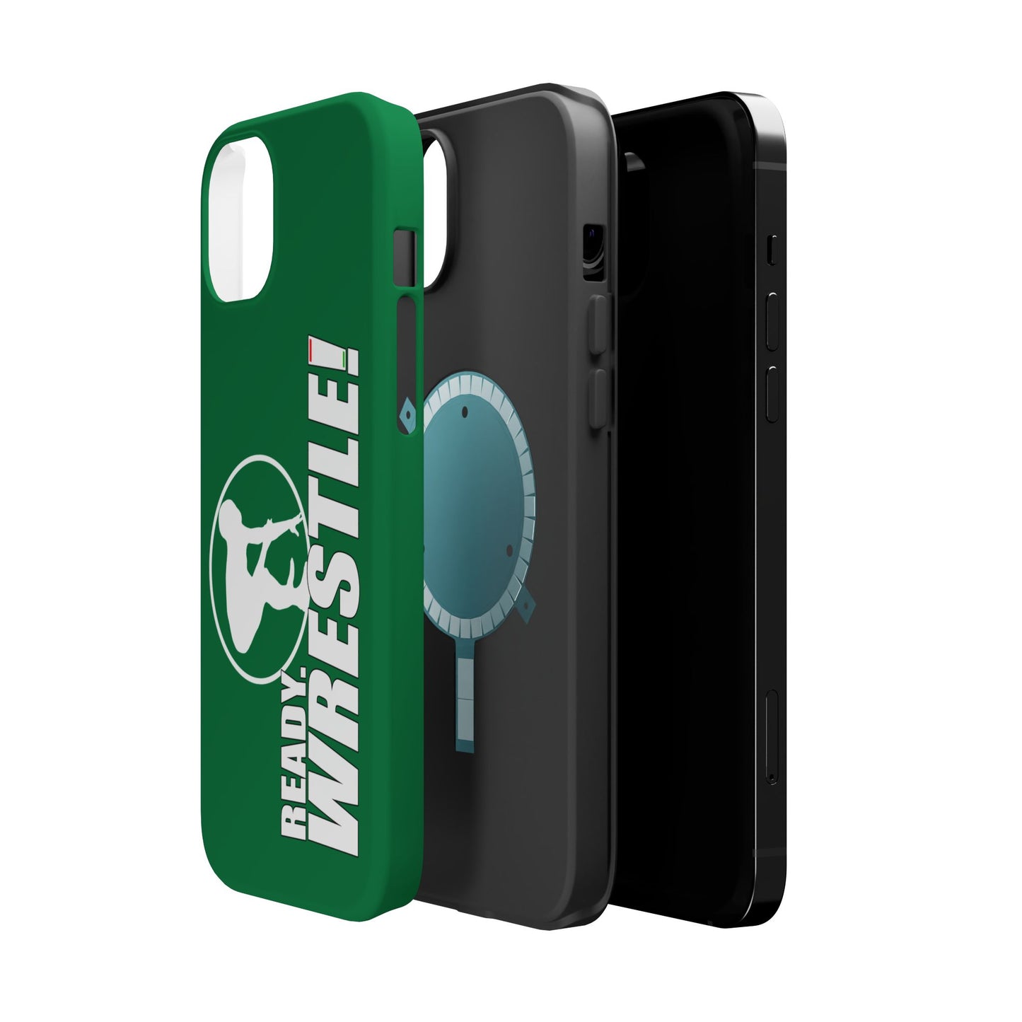 Ready. Wrestle! Green iPhone Magnetic Impact-Resistant Case