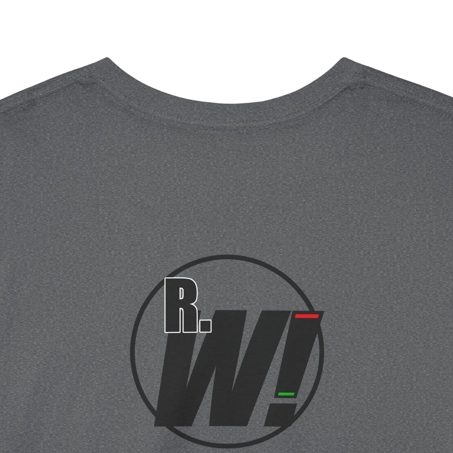 Ready. Wrestle! Black Logo w/White Silhouettes, Unisex Heavy Cotton Tee