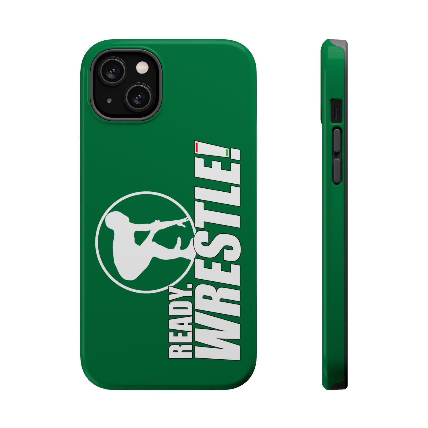 Ready. Wrestle! Green iPhone Magnetic Impact-Resistant Case