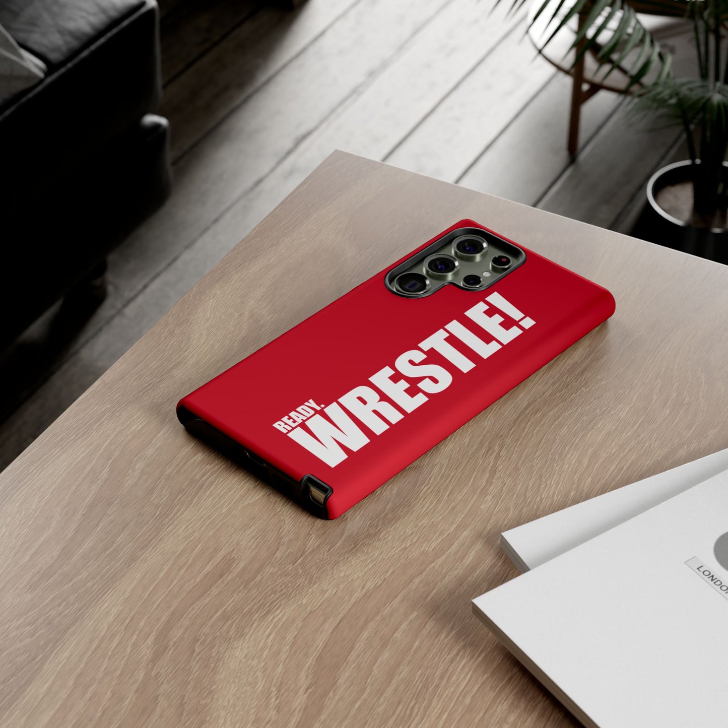 Ready. Wrestle Red Logo Tee