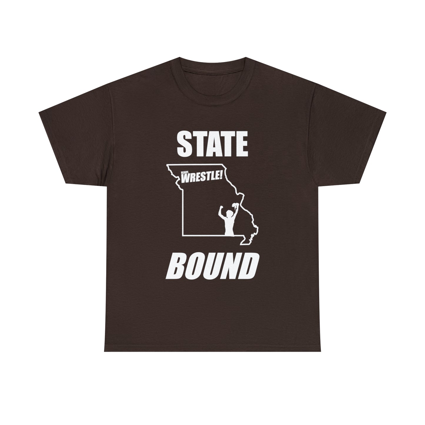 Missouri State Bound, White Logo, Unisex Heavy Cotton Tee