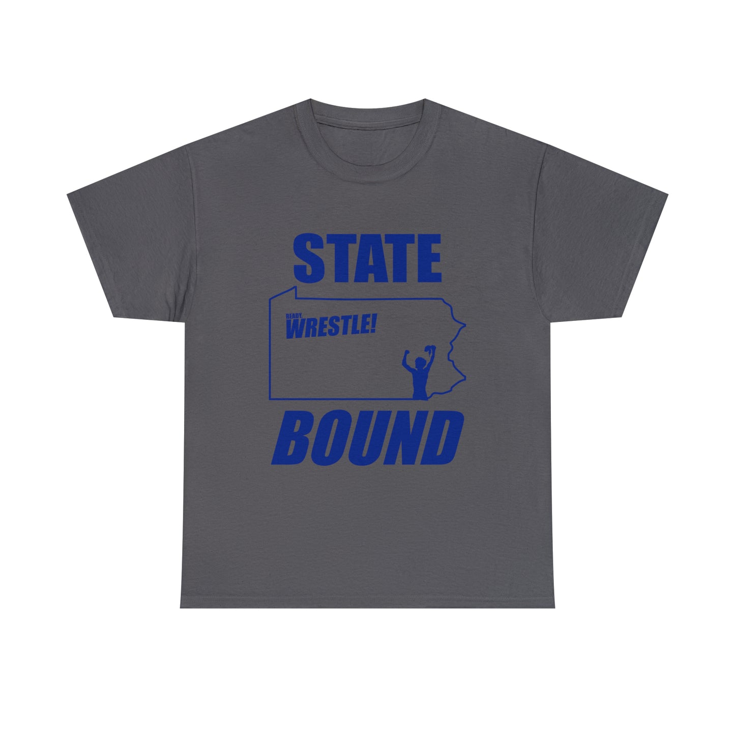 Pennsylvania State Bound, Royal Blue Logo, Unisex Heavy Cotton Tee