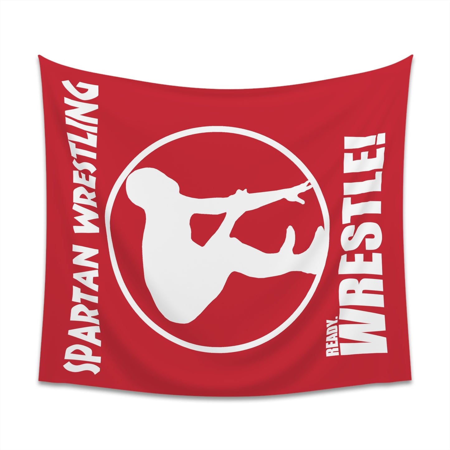 Spartan Wrestling Printed Wall Tapestry