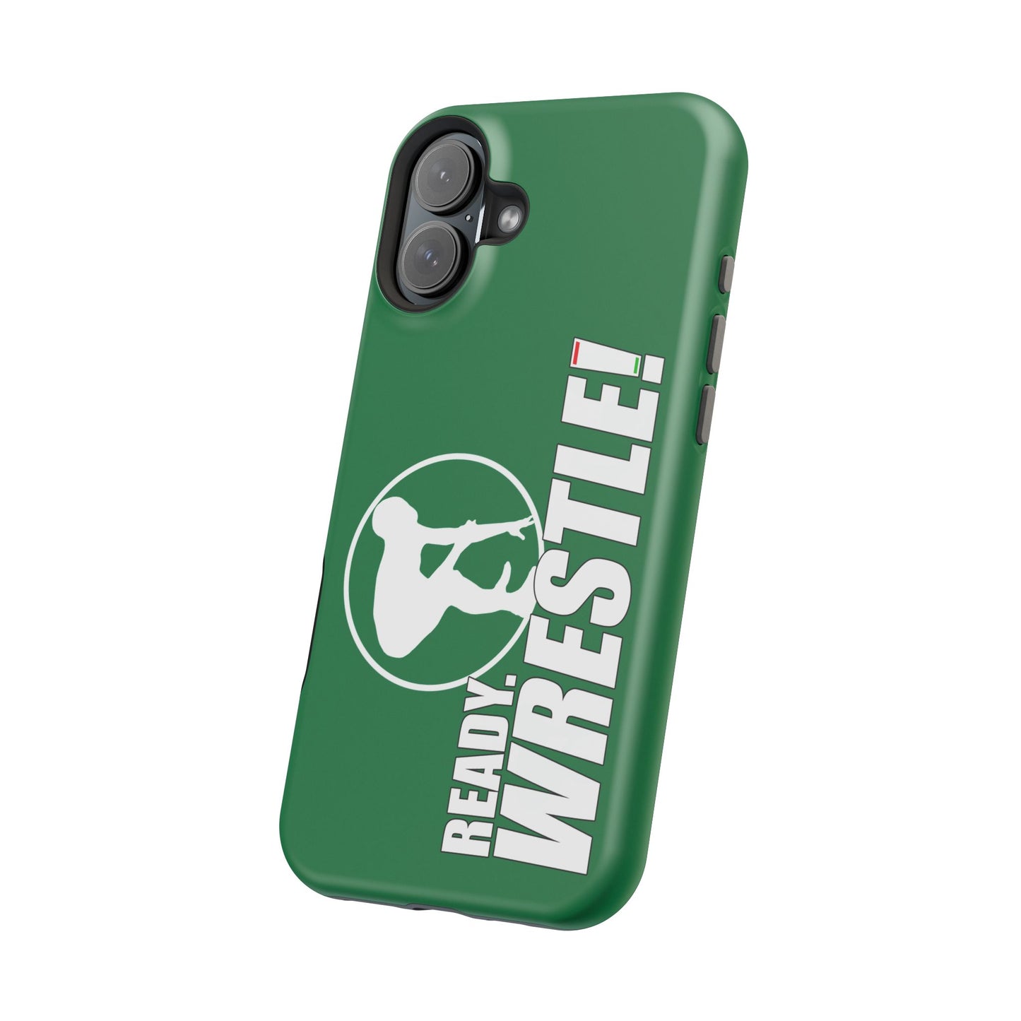 Ready. Wrestle! Green iPhone Magnetic Impact-Resistant Case